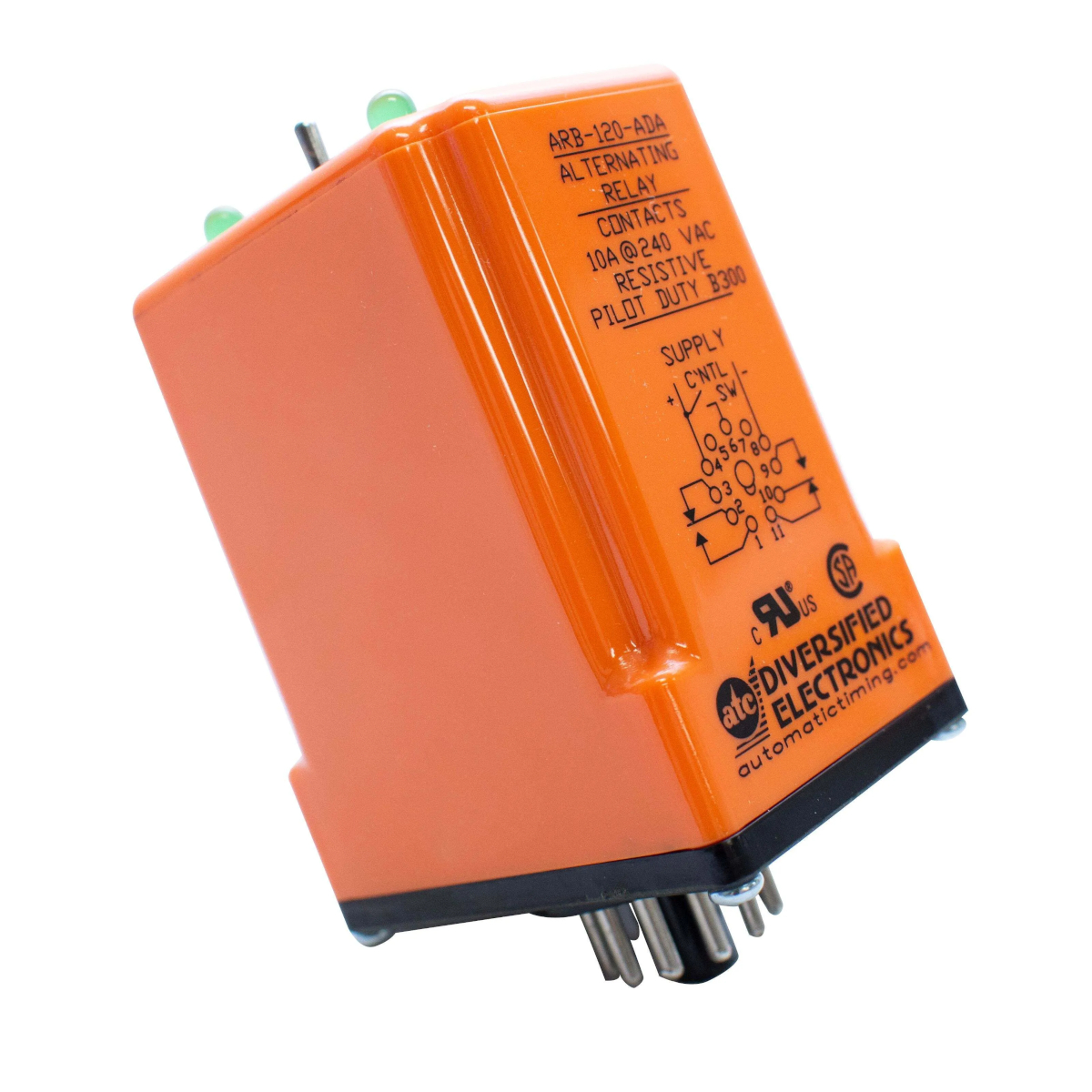 ALTERNATING RELAY 120VAC/DC DPDT 11PIN OCTAL 